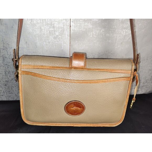 Dooney & Bourke All-Weather Brown Leather Crossbody Bag - Picture 2 of 10